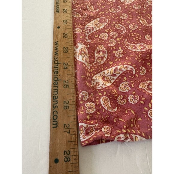 Patrons of Peace Avila Pants Size M Coral Paisley Palazzo Wide Leg Pockets - Picture 10 of 15